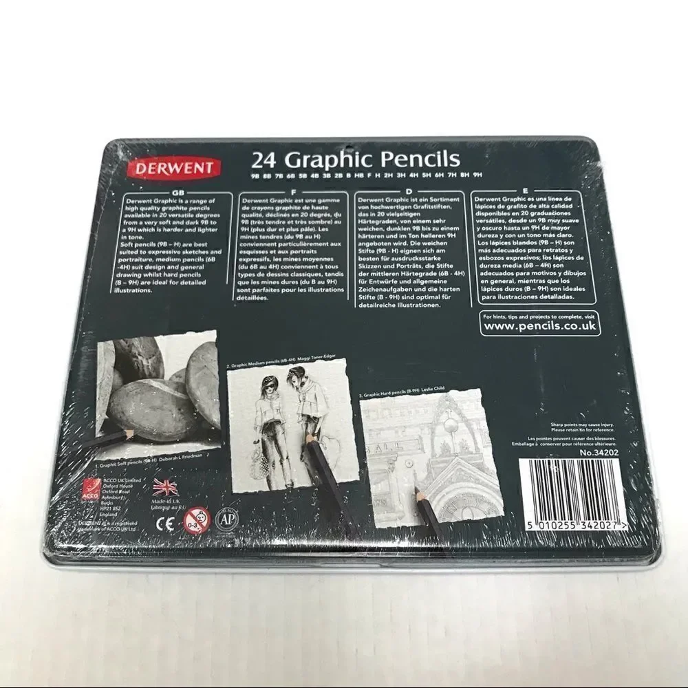 ‎NIB Derwent 24 graphic graphite pencil set